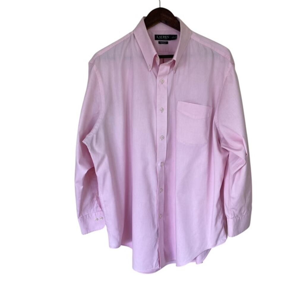 Lauren Ralph Lauren Classic Fit Pink Button Down Shirt - Size 17.5 32/33
